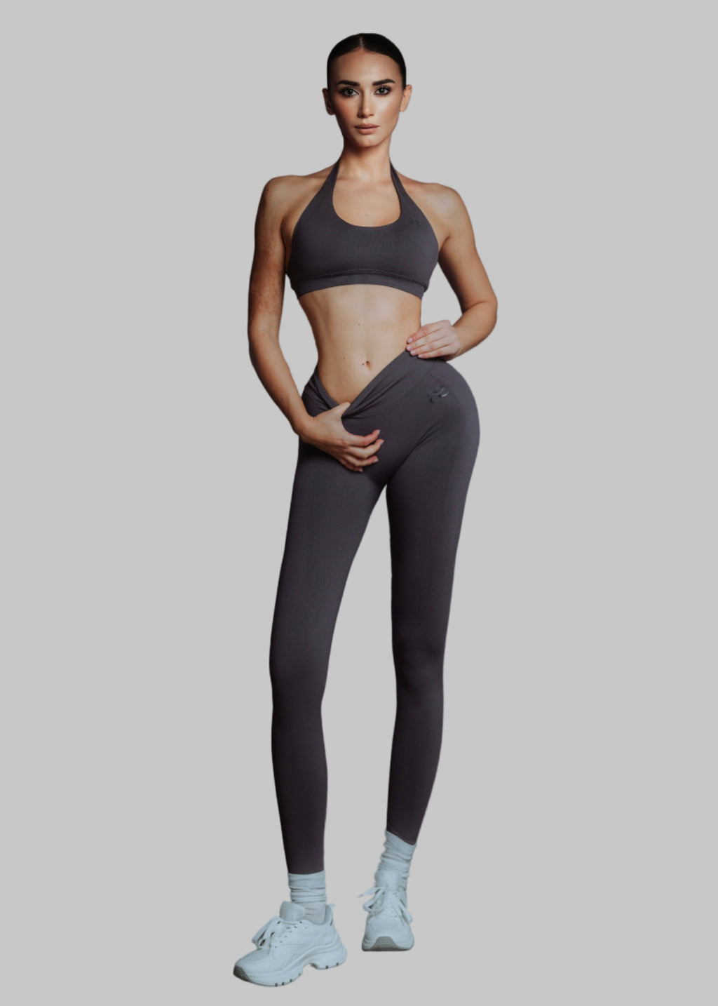 Core Bra & Leggings | Mushroom Grey